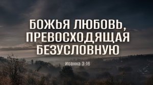 Божья любовь, превосходящая безусловную - Ин. 3-16 -- Пол Тотжес