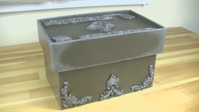 Картонный сундук чудес . Вдохновение из картона .