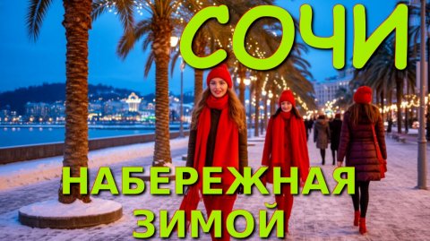 Прогулка по набережной Сочи, Сочи сегодня, Набережная Сочи, Сочи зимой, Сочи обзор, Сочи в декабре