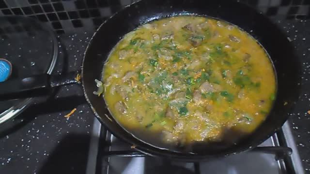 Взял и приготовил за 30минут очень вкусную подливу из говяжьей печени