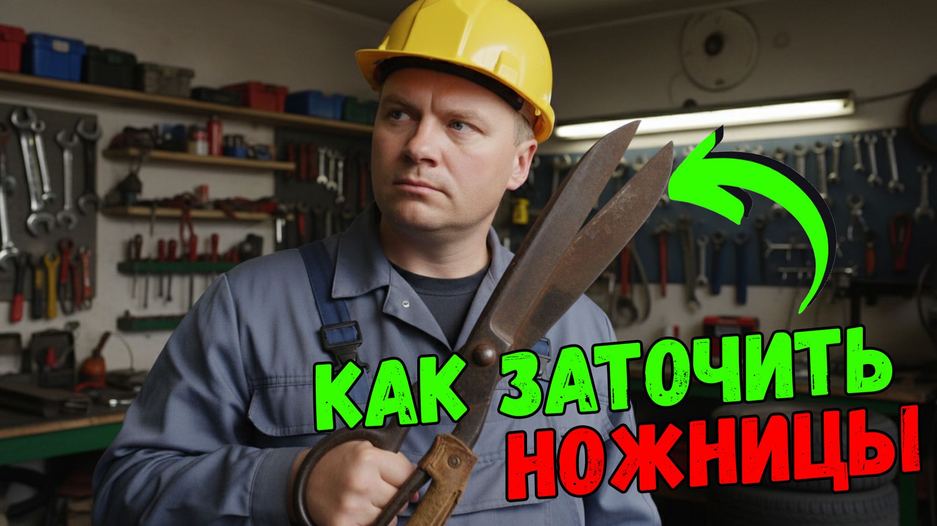 Почему я не знал этого раньше!? Как заточить старые ржавые ножницы ✂️😲