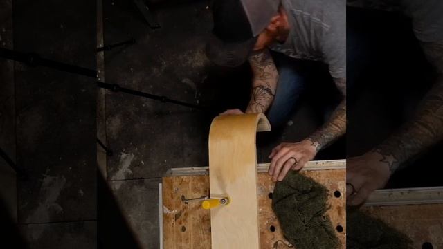 Как согнуть фанеру, запилы.