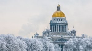 Циклон принес в Санкт-Петербург мокрый снег, резкий ветер и аномальное потепление