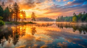 УСПОКАИВАЮЩАЯ МУЗЫКА ДЛЯ СНА И ПОДАВЛЕНИЯ СТРЕССА 🎵 РАССЛАБЛЯЮЩАЯ МУЗЫКА ДЛЯ ДУШИ НА ОЗЕРЕ В ЛЕСУ