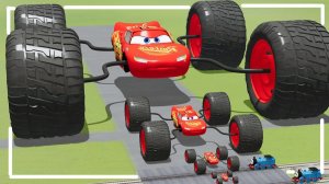Мультики про машинки для детей. Краш тесты Маленьких и больших ярких МакКвинов. Мультики для малышей