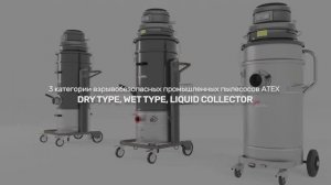 Взрывобезопасные пылесосы Delfin - серия ATEX -  MTL BL/BP, MTL INERT, MTL WD
