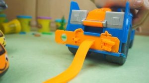 Игры с машинками для детей - Лепка из пластилина
