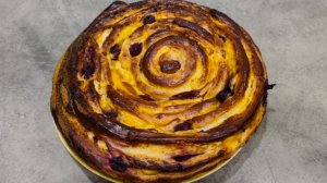 Пирог с заварным кремом из дрожжевого теста / Дрожжевой пирог + рецепт теста для дрожжевого пирога