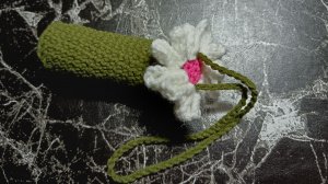 ЦВЕТОЧЕК🌸ЧЕХОЛ ДЛЯ ПОМАДЫ💚ДУХОВ КРЮЧКОМ 🌞
