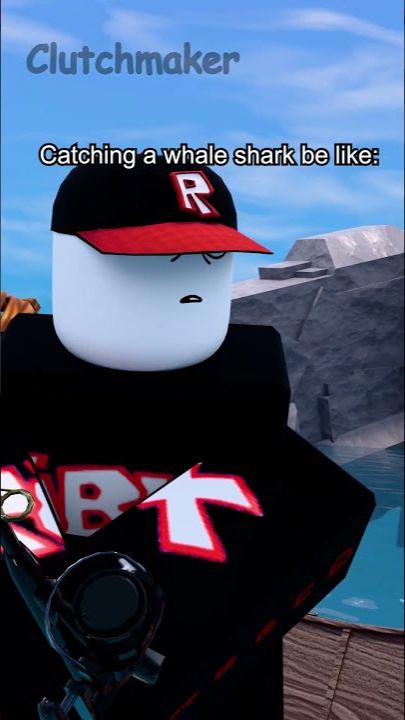 Catching a whale shark be like: #shorts #short #roblox #funny #robloxmemes