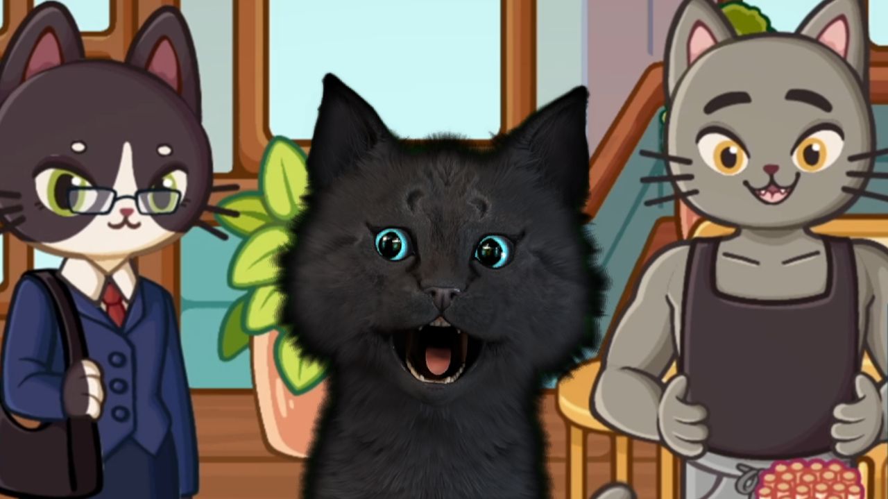 ПРИШЛИ ПОСЕТИТЕЛИ А СУПЕР КОТ НЕ КУПИЛ МОЛОКА 🐱 КАФЕ ТОЛЬКО ДЛЯ КОТОВ #2 🐱 Cats & Cups