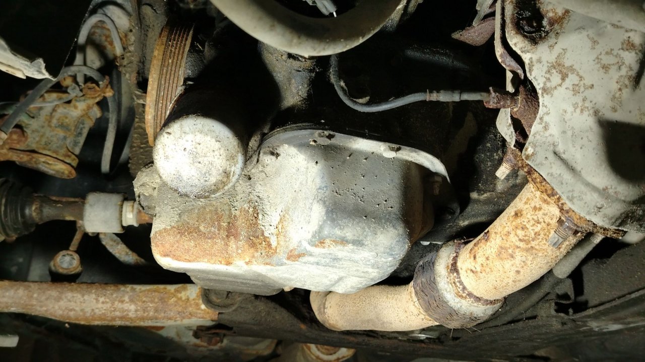 Как снять двойной  поддон двигатель 3S-FE  Toyota