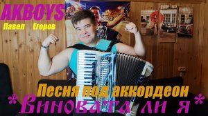 Песня *ВИНОВАТА ЛИ Я* под АККОРДЕОН🔥 показывает AKBOYS🎶