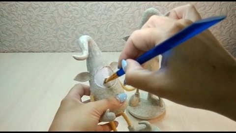 Эльфы. Новогодний декор. Дарим вторую жизнь ненужным вещам.