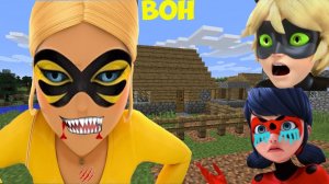 ЛЕДИ ПЧЕЛА ХЛОЯ ВЫГНАЛА ИЗ ДОМА ЛЕДИ БАГ И СУПЕР КОТ В МАЙНКРАФТ _ ЛЕДИ БАГ И СУПЕР КОТ НОВАЯ СЕРИЯ