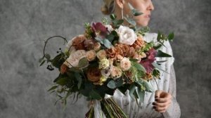 Букет невесты свободной формы в стиле «Бохо»