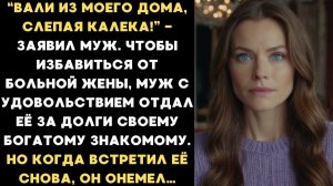 Муж продал свою слепую жену миллионеру в уплату долга. Но спустя месяц их встреча лишила его дара