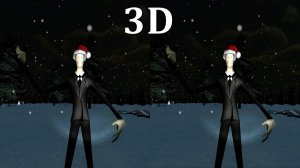 Slenderman Xmas  3D VR video SBS