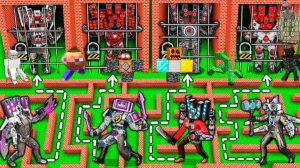 КУДА ИДТИ ЧТОБЫ СПАСТИ от СКИБИДИ ТУАЛЕТА В МАЙНКРАФТЕ