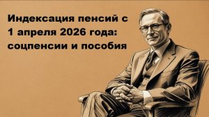 Индексация пенсий с 1 апреля 2026 года: социальная пенсия и пособия