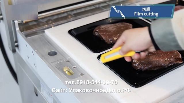 Вакуумная скин упаковочная машина для пищевых продуктов на подложке HVC-760FS смотреть онлайн