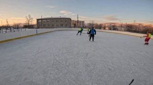07.12.25.Самая мощная игра за все время в хоккей собрались практически все игроки,дворовый хоккей