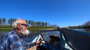 С дядей Толей по Арге. Арга - таежная река.