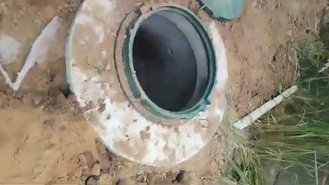 Септик со сбросом в бетонные кольца