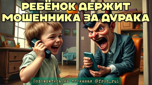 Ребёнок водит за нос мошенника [разговоры с мошенниками | фрод рулетка | антимошенники]