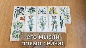 ТАРО РАСКЛАД Его мысли о тебе прямо сейчас. Гадание на картах Таро онлайн