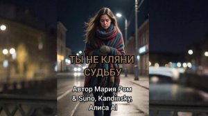 ТЫ НЕ КЛЯНИ СУДЬБУ Автор Мария Ром #песня #музыка #марияром #новаяпесня