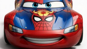Мультик для детей. Молния Маквин из мультфильма ТАЧКИ в гостях у супергероев часть 1.
