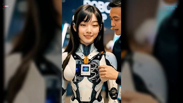 Гуманойдные роботы девушки на выстовке 2025 смотреть онлайн