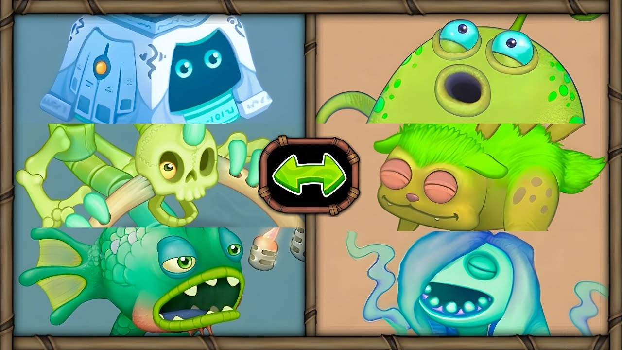 Остров Кости, но Все Песни Монстров Сделаны в Мсм Композиторе (My Singing Monsters)