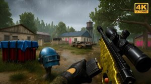 PUBG PC ： ERANGLE HEAVY RAIN TPP WIN GAMEPLAY (No Commentary)