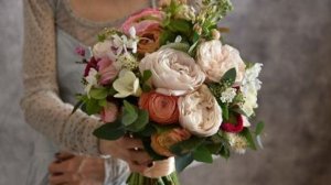 Букет невесты наполненный. «Пирожное»