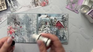 Мастер-класс квадратная открытка "Новый год у ворот"