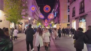 МАДРИД, Испания 🇪🇸 Рождественские ярмарки и зимняя цветная пешая экскурсия в формате 4K