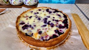 Ягодный пирог в сметанной заливке // Всё легко и просто, а результат потрясающий