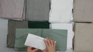 40914 Постельное белье комплектами  H&M сток (хлопок, лен, муслин) (H&M bed sheets), Швеция, 2 пак,
