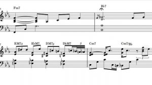 Like Someone In Love Reharmonization sheet