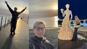 Дивноморское🌊🌊🌊 Из зимы в тёплую осень🍁🍂🍁