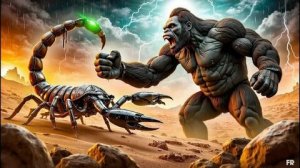 Кинг Конг против царя Скорпионов. AI video.