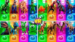 Динозавры МЕГАМИКС 241-244 уровни - Мультики про Динозавров | МУЛЬТФИЛЬМЫ ДИНОЗАВРЫ в Tiles Hop