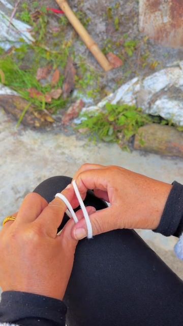 Узел-бантик, правильный способ #лайфхак @71370476321