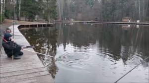 А рыба то размазана по горизонту. Клёвое место, Лосиный остров, нижний водоём.