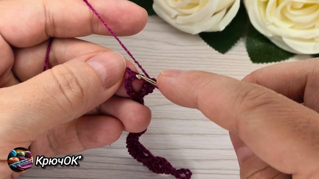 Узор крючком 71 #вязаниекрючком #узорыкрючком