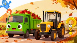 Машинки помогают - Осенние хлопоты - Мультики для детей про машинки - Логика для детей