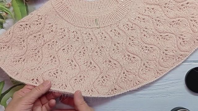 Кофточка «Ветка Сакуры» совместник, приглашение. Шнур для снятия петель. смотреть онлайн