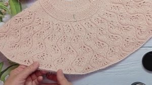 Кофточка «Ветка Сакуры» совместник, приглашение. Шнур для снятия петель.